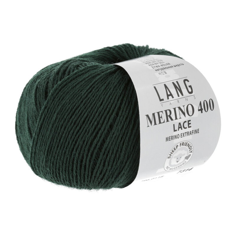 MERINO 400 LACE - 796 - DUNKELGRÜN 796.0118