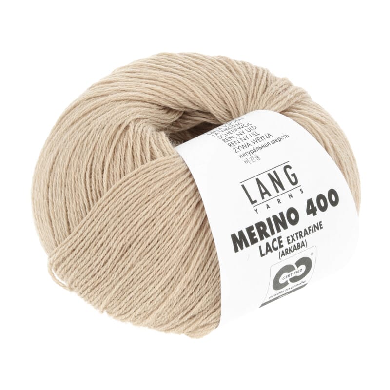 MERINO 400 LACE - 796 - BEIGE MÉLANGE 796.0326