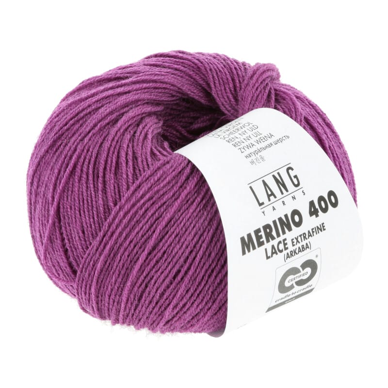 MERINO 400 LACE - 796 - FUCHSIA MÉLANGE 796.0366