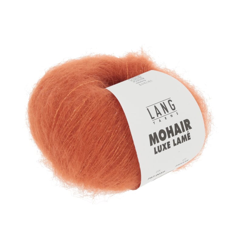 MOHAIR LUXE LAME - 797 - SILBER - ORANGE 797.0059