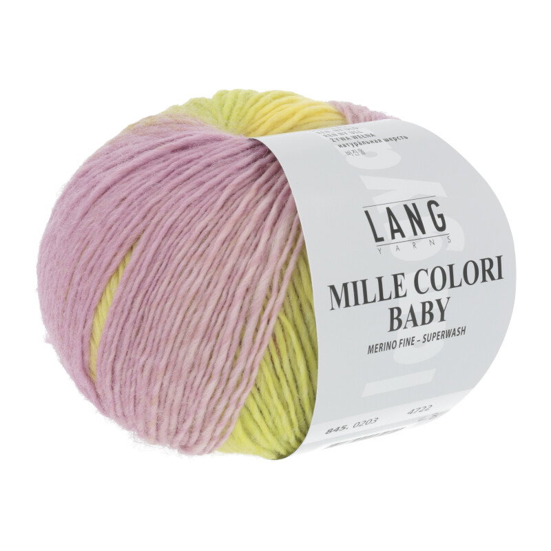 MILLE COLORI BABY - 845 - BUNT GELB/TÜRKIS/ROT 845.0203