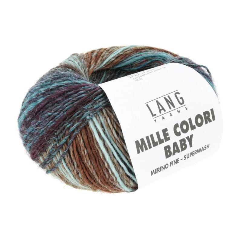 MILLE COLORI BABY - 845 - GRÜN/AUBERGINE/ZIEGEL 845.0215
