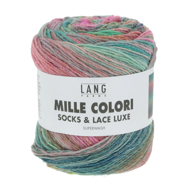 MILLE COLORI SOCKS & LACE LUXE - 859 - PINK/GRÜN/VIOLETT 859.0200