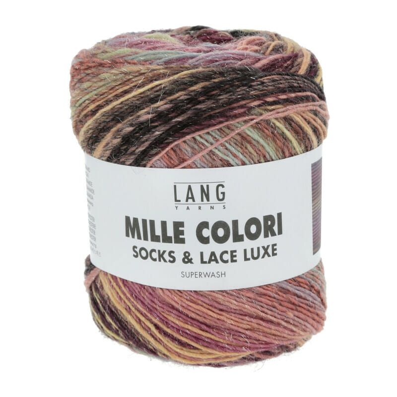 MILLE COLORI SOCKS & LACE LUXE - 859 - BUNT DUNKEL 859.0207