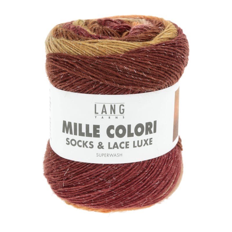MILLE COLORI SOCKS & LACE LUXE - 859 - ZIEGEL/ORANGE/OCKER 859.0211