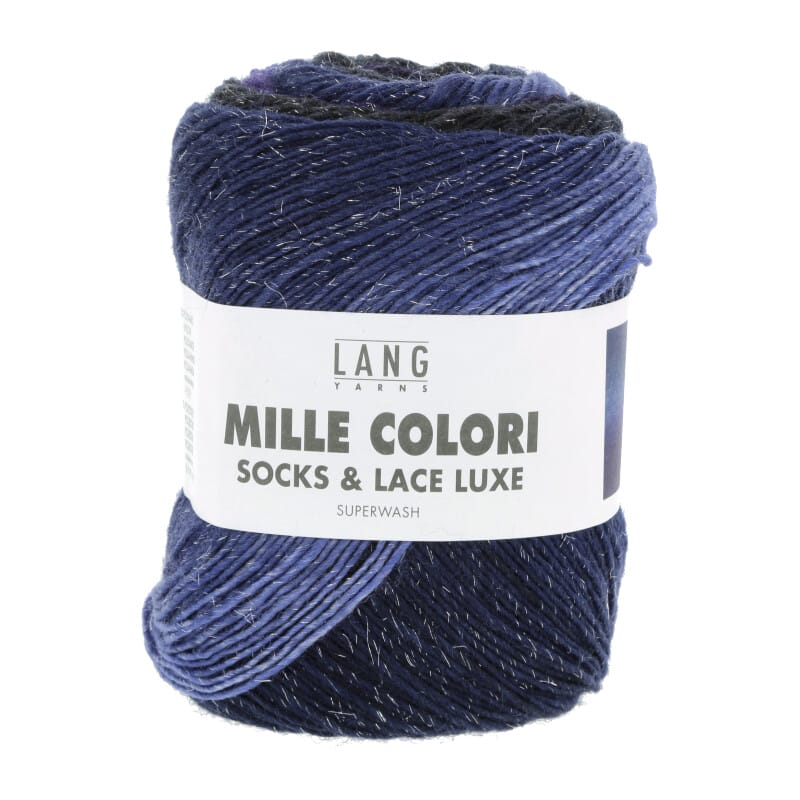 MILLE COLORI SOCKS & LACE LUXE - 859 - NAVY/BLAU/PETROL 859.0215