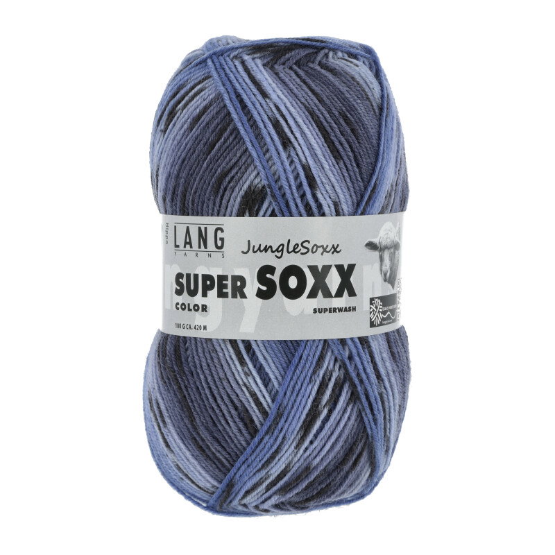 SUPER SOXX COLOR 4-FACH - 901 - BLAU 1105 HIPPO 901.0273