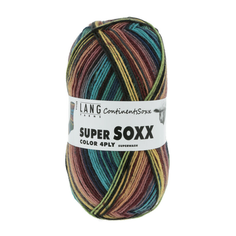 SUPER SOXX COLOR 4-FACH - 901 - GRÜN/GELB/BLAU 1126 AFRICA 901.0402