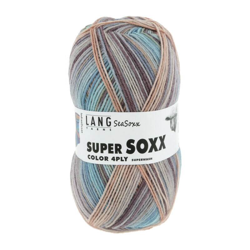 SUPER SOXX COLOR 4-FACH - 901 - LACHS/MINT 1128 INDIAN 901.0418