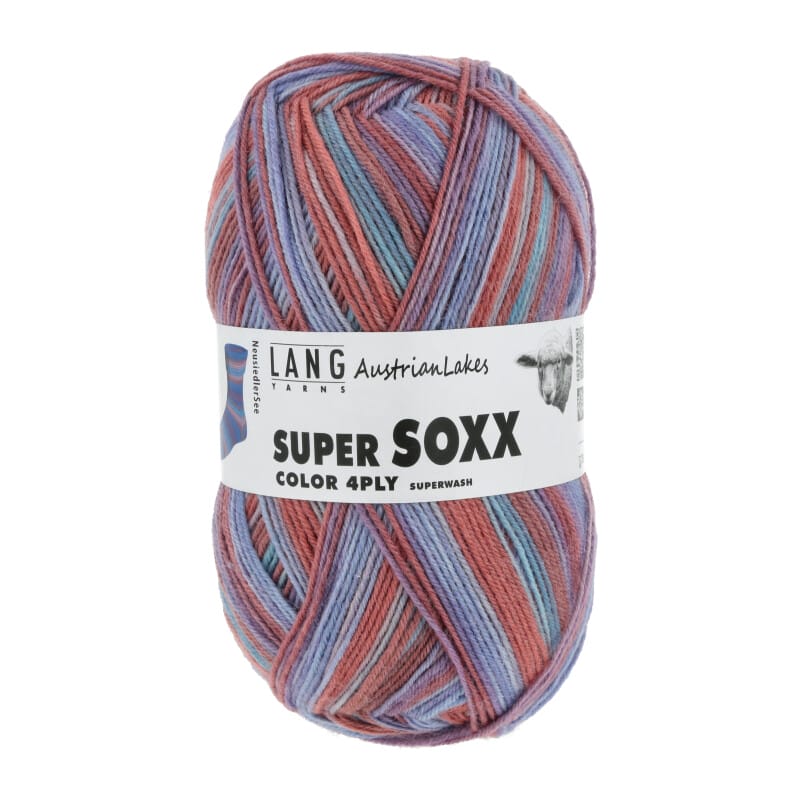 SUPER SOXX COLOR 4-FACH - 901 - BLAU/ALTROSA 1129 NEUSIEDLER 901.0420
