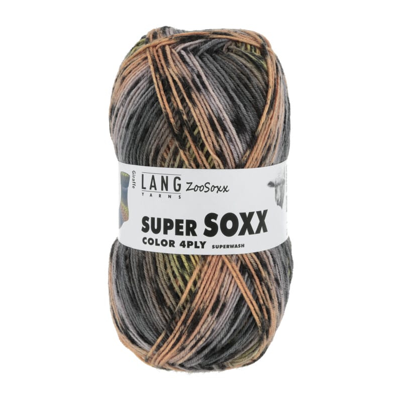 SUPER SOXX COLOR 4-FACH - 901 - ORANGE/GELB 1130 GIRAFFE 901.0428