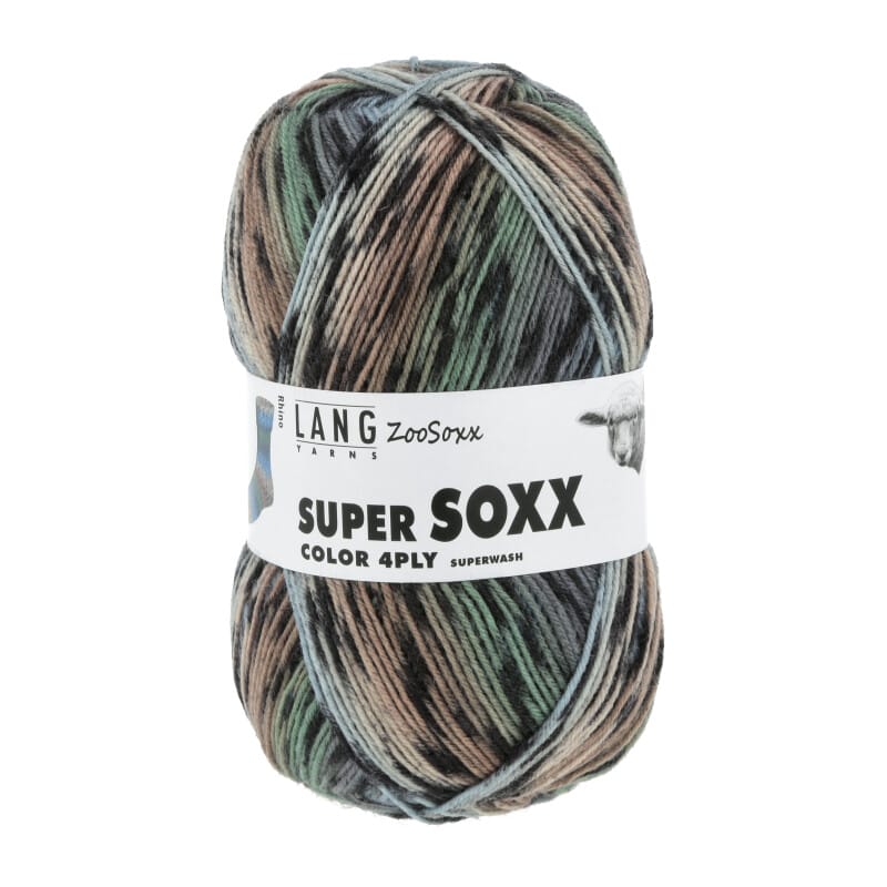 SUPER SOXX COLOR 4-FACH - 901 - BRAUN/GRÜN/BLAU 1130 RHINO 901.0429