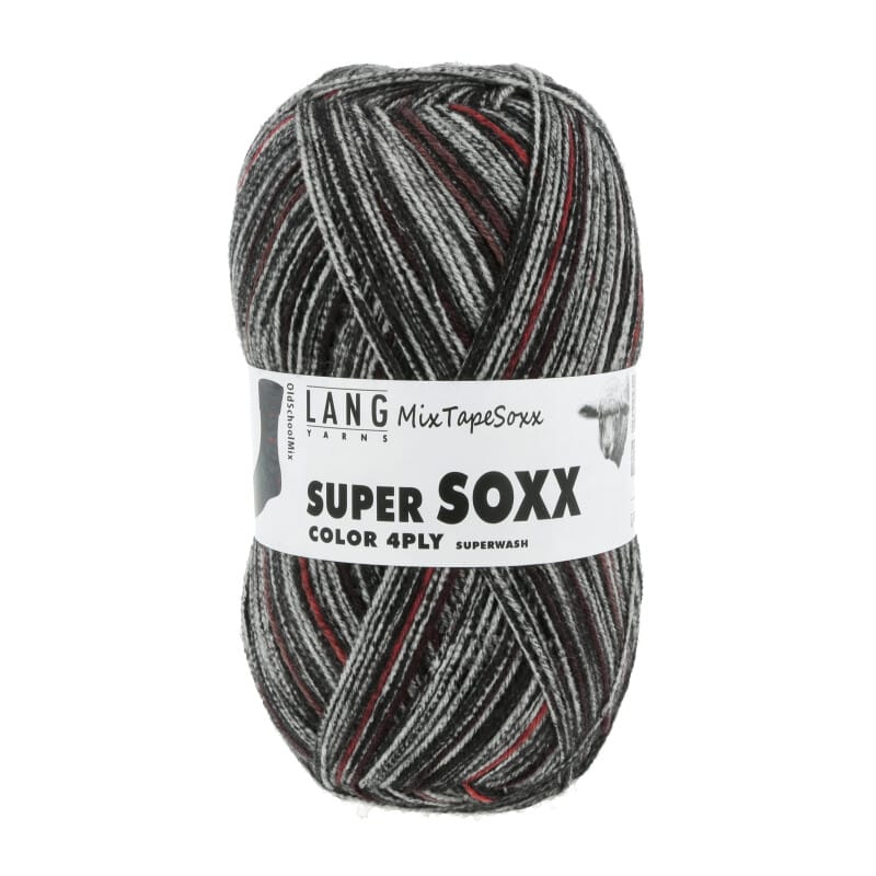 SUPER SOXX COLOR 4-FACH - 901 - SCHWARZ/ROT 1134 OLD SCHOOL MI 901.0451