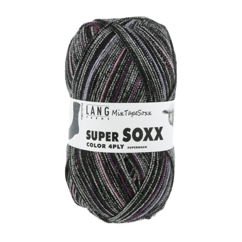 SUPER SOXX COLOR 4-FACH - 901 - SCHWARZ/VIOLETT 1134 PERFECT M 901.0454