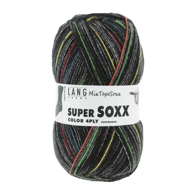SUPER SOXX COLOR 4-FACH - 901 - SCHWARZ/GELB/BRAUN 1134 WORKOU 901.0455