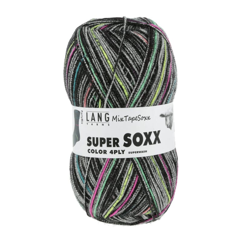 SUPER SOXX COLOR 4-FACH - 901 - SCHWARZ/BUNT 1134 PARTY MIX 901.0456
