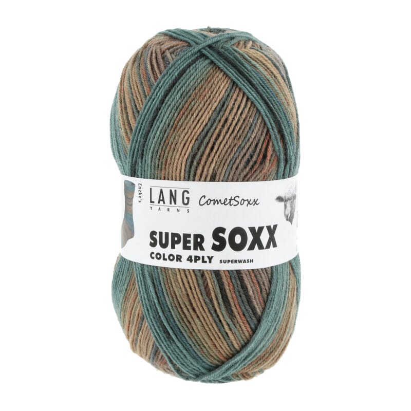SUPER SOXX COLOR 4-FACH - 901 - BRAUN/PETROL 1141 ENCKE'S 901.0494