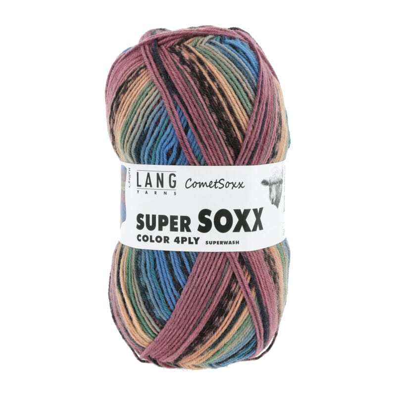 SUPER SOXX COLOR 4-FACH - 901 - BUNT DUNKEL 1141 HALLEY'S 901.0498