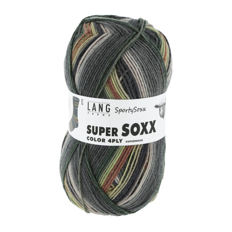 SUPER SOXX COLOR 4-FACH - 901 - GRAU/BRAUN/GRÜN 1142 GOLF 901.0499