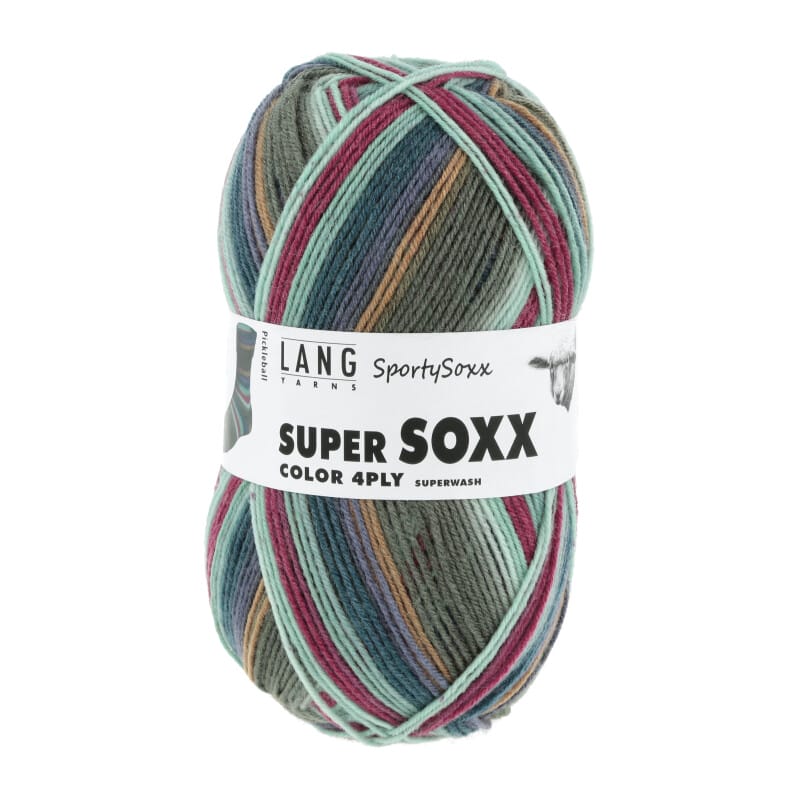 SUPER SOXX COLOR 4-FACH - 901 - BRAUN/ATLAN/WEIN 1142 PICKLEBA 901.0502