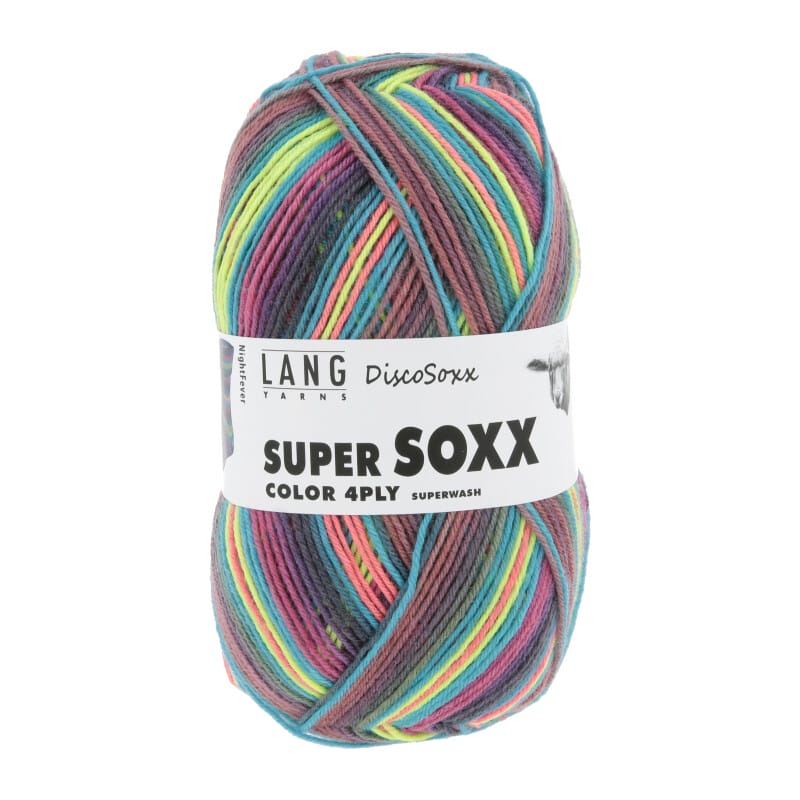 SUPER SOXX COLOR 4-FACH - 901 - FUCHSIA/BLAU/LIME 1145 NIGHT F 901.0517