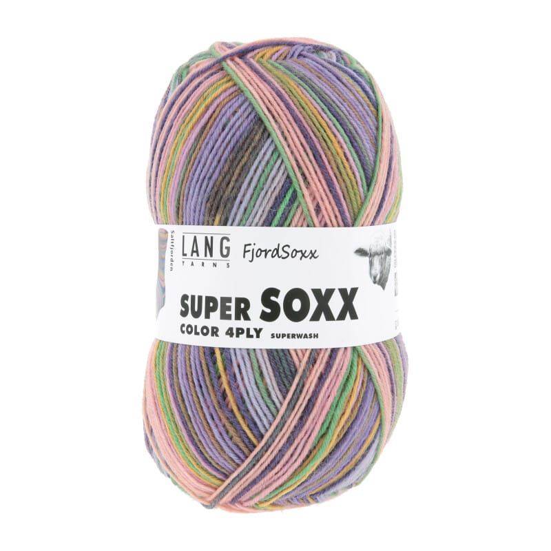 SUPER SOXX COLOR 4-FACH - 901 - ROS/LIL/GRÜ/ORA 1148 SALTFJORD 901.0537