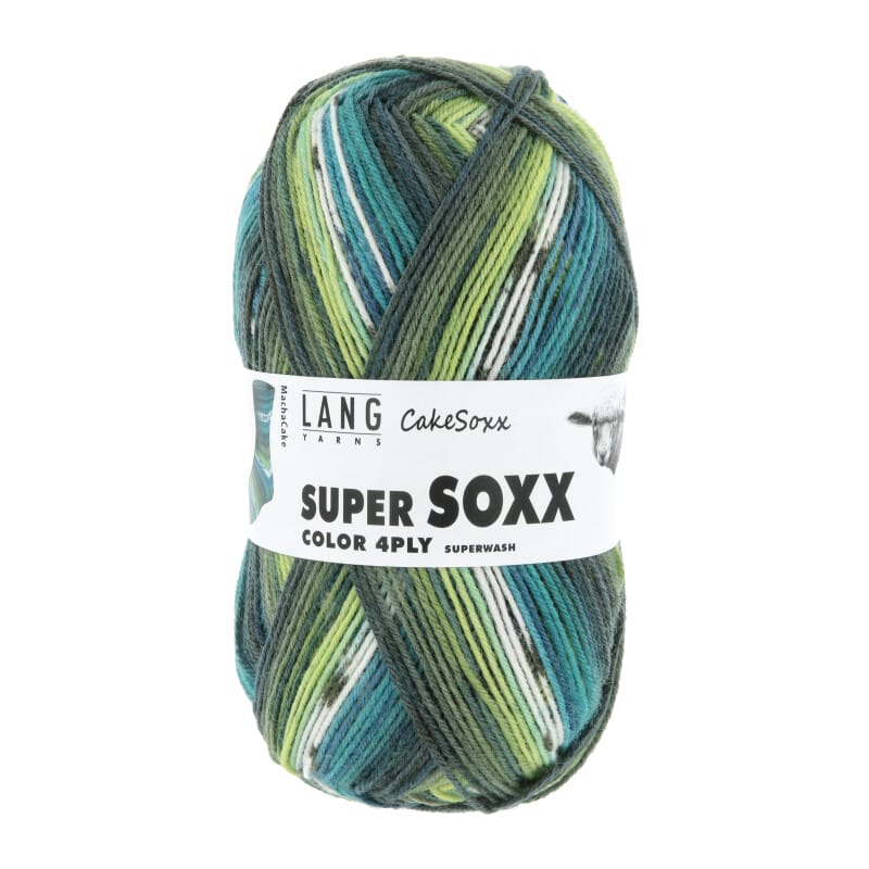 SUPER SOXX COLOR 4-FACH - 901 - GRÜN/PETROL 1149 MACHA CAKE 901.0541
