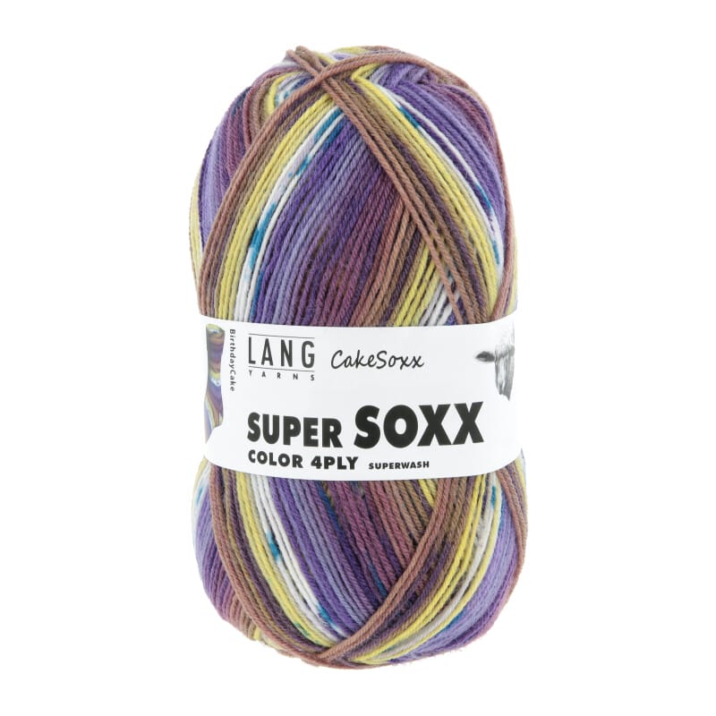 SUPER SOXX COLOR 4-FACH - 901 - VIOLETT/GELB 1149 BIRTHDAY CAK 901.0543