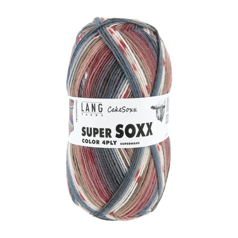 SUPER SOXX COLOR 4-FACH - 901 - BRAUN/DUBLAU 1149 CHOCOLATE CA 901.0544