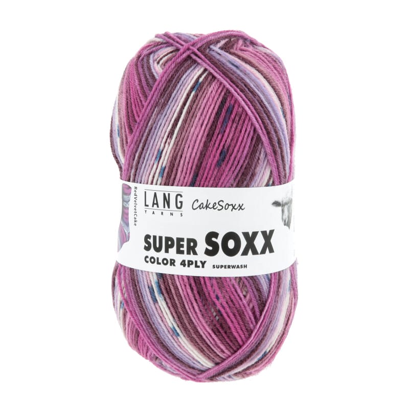 SUPER SOXX COLOR 4-FACH - 901 - FUCHSIA/LILA 1149 RED VELVET C 901.0546