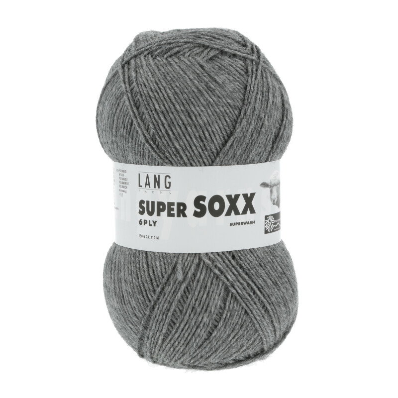 SUPER SOXX 6-FACH/6-PLY - 907 - DUNKELGRAU MELANGE 907.0005