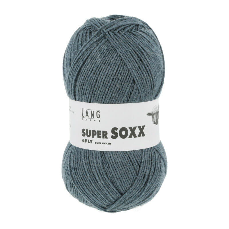 SUPER SOXX 6-FACH/6-PLY - 907 - GRAUGRÜN 907.0124