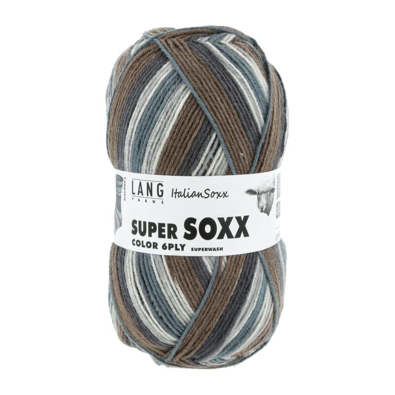 SUPER SOXX COLOR 6-FACH/PLY - 910 - JEANS/D.BRAUN 1131 CAMPANIA 910.0433