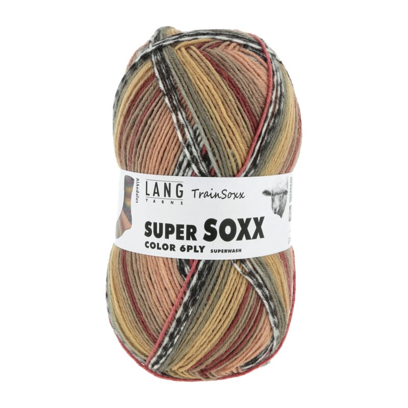 SUPER SOXX COLOR 6-FACH/PLY - 910 - ORANGE 1140 AL ANDALUS 910.0489