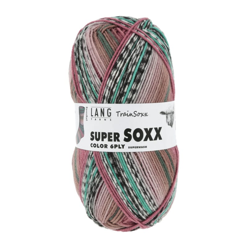 SUPER SOXX COLOR 6-FACH/PLY - 910 - ROSA 1140 ROVOS RAIL 910.0490