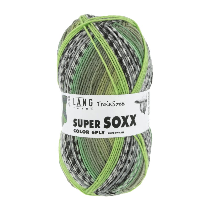 SUPER SOXX COLOR 6-FACH/PLY - 910 - GRÜN 1140 INCA RAIL 910.0492