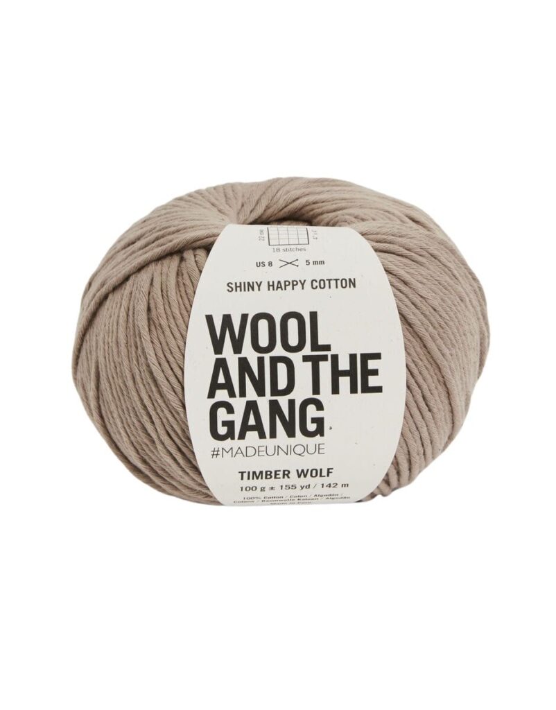 WOOL AND THE GANG Shiny Happy Cotton TIMBER WOLF YA382326307