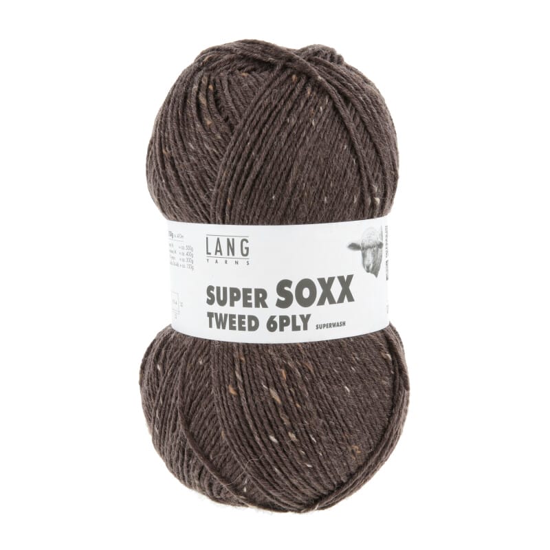 SUPER SOXX TWEED 6-FACH/PLY - 1137 - CHOCO 1137.0067