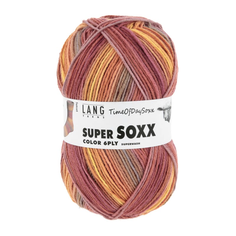 SUPER SOXX COLOR 6-FACH/PLY - 910 - ORANGE/ROSA/GELB 1147 SUNSET 910.0530