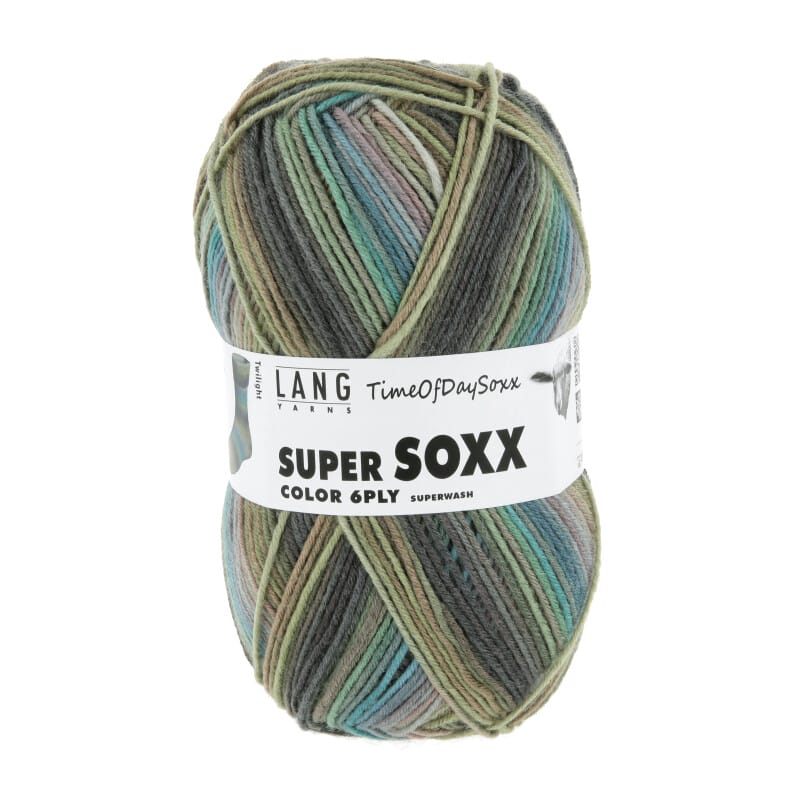 SUPER SOXX COLOR 6-FACH/PLY - 910 - GRÜN/BLAU/BRAUN 1147 TWILIGHT 910.0531