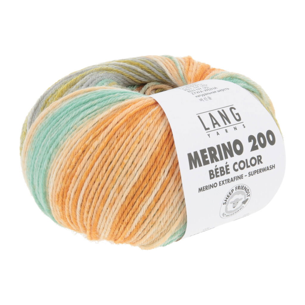 MERINO 200 BEBE COLOR - 155 - PETROL/TÜRKIS/KÜRBIS 155.0604