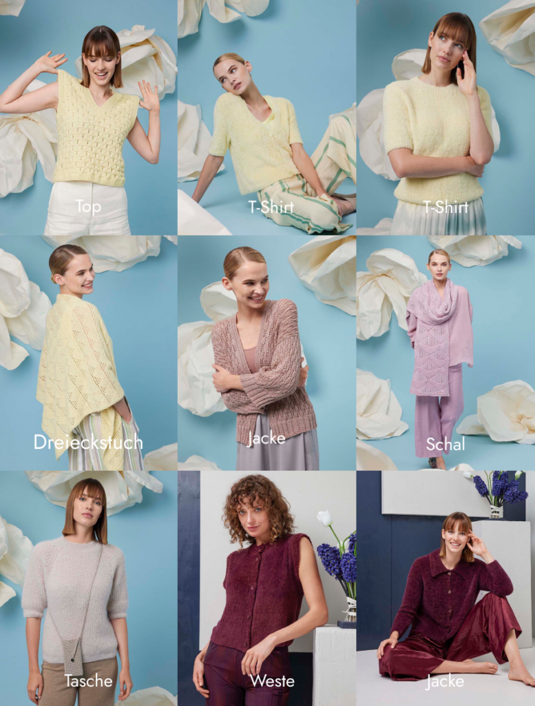 FAM 288 Tops Kleider Jacken Pullover Anleitungen Lang Yarns