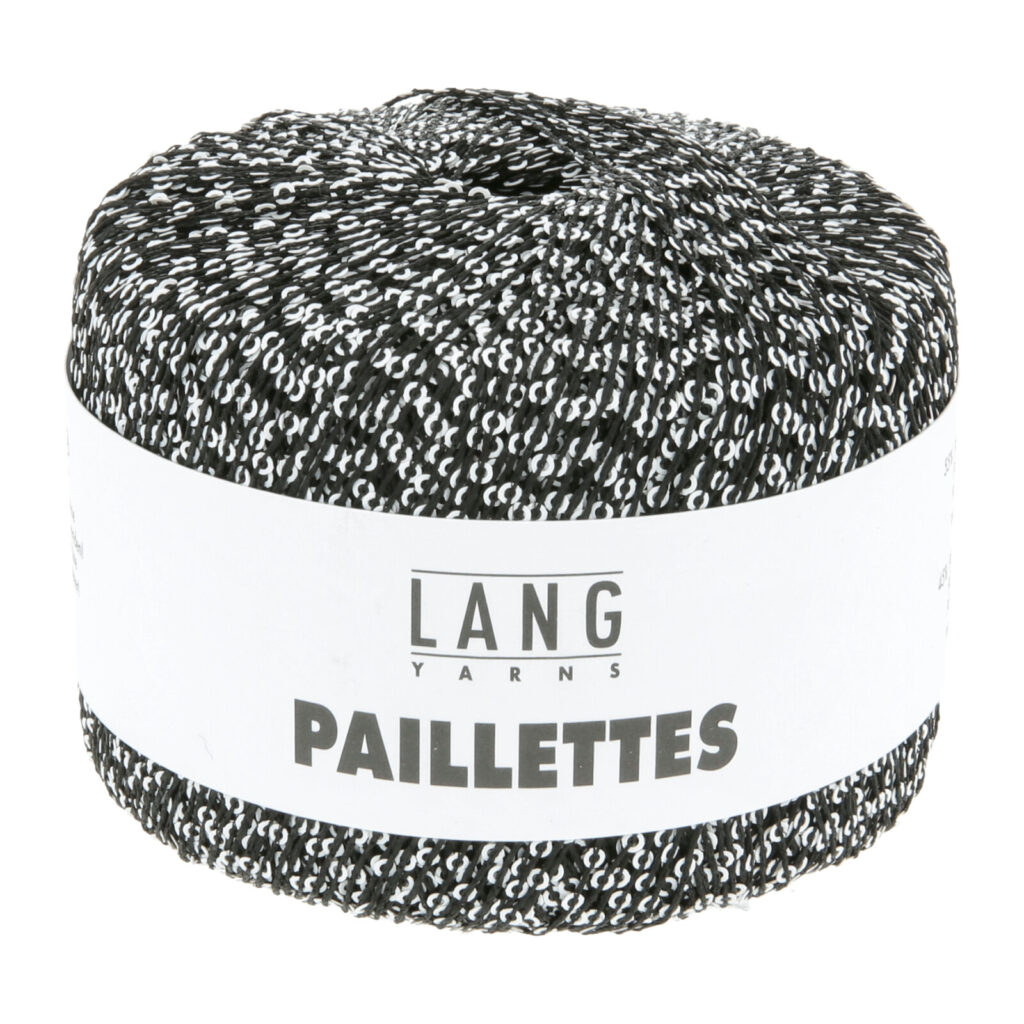 PAILLETTES - 39 - SCHWARZ/WEISS 39.0204