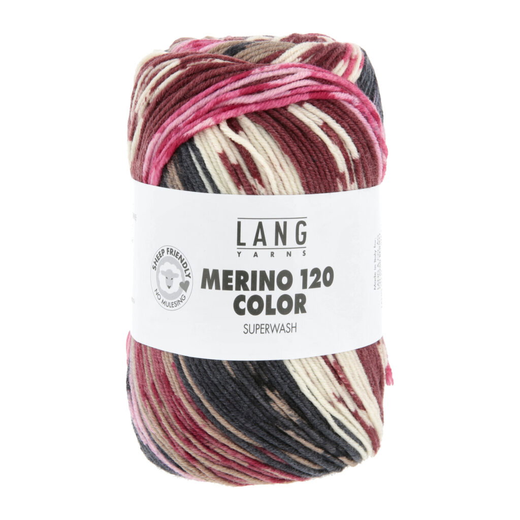 MERINO 120 COLOR - 47 - ROSA/OFFWHITE/BRAUN/PINK 47.0009