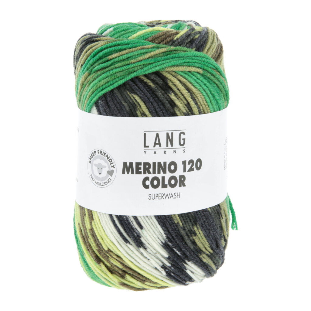 MERINO 120 COLOR - 47 - GRÜN/OLIVE/LIMONE/OFFWHITE 47.0010