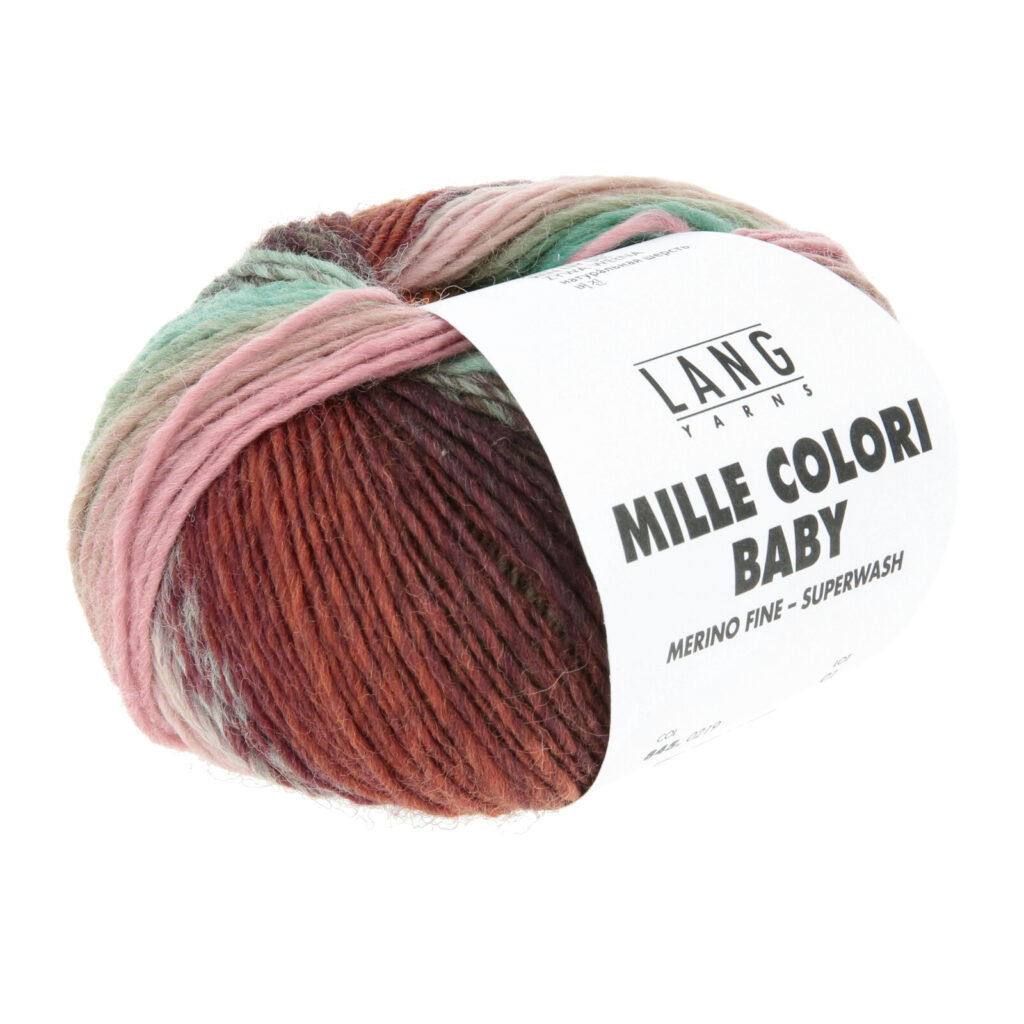 MILLE COLORI BABY - 845 - HELLTÜRKIS/AUBERGINE/MELONE 845.0219