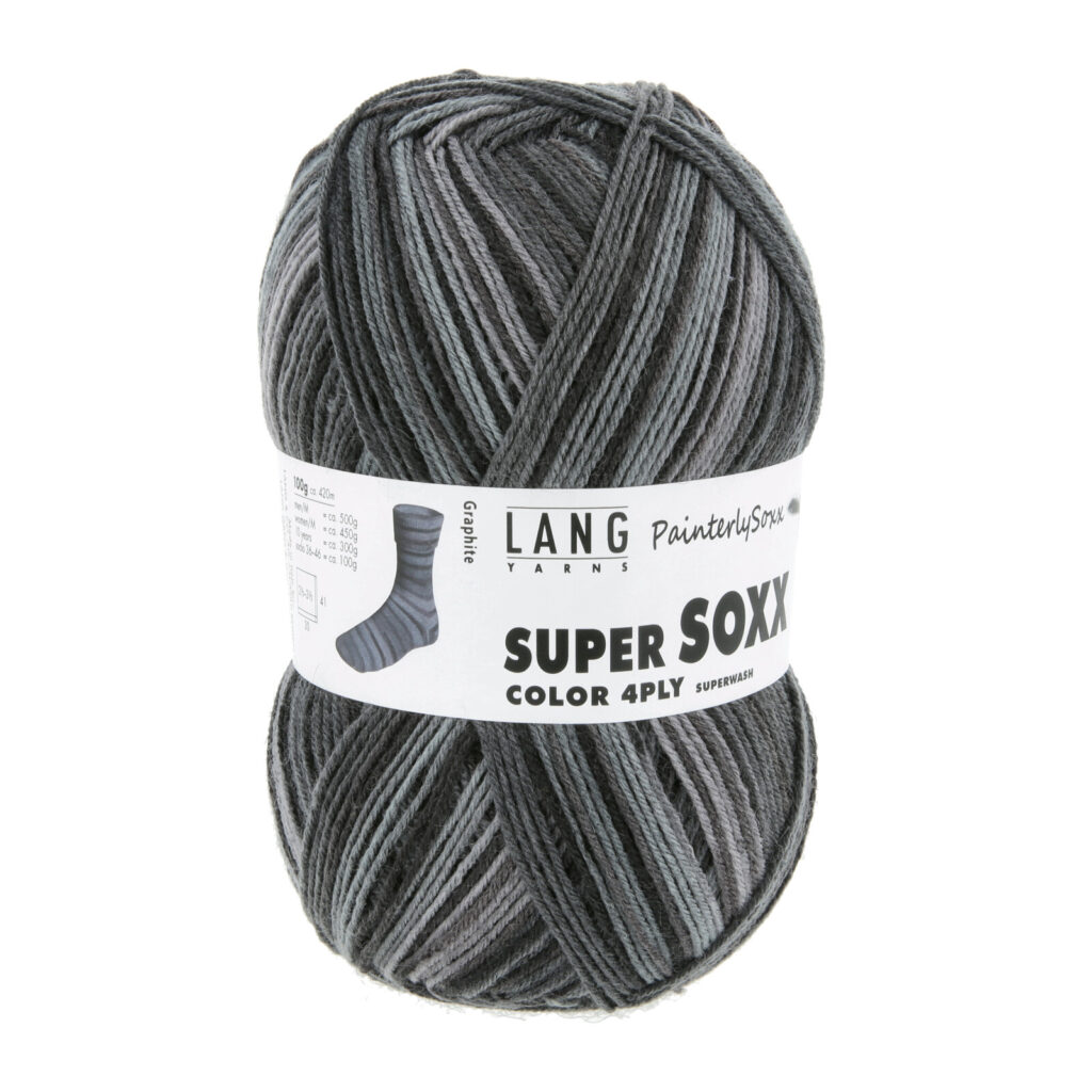 SUPER SOXX COLOR 4-FACH - 901 - GRAU/SCHWARZ 1150 GRAPHITE 901.0552