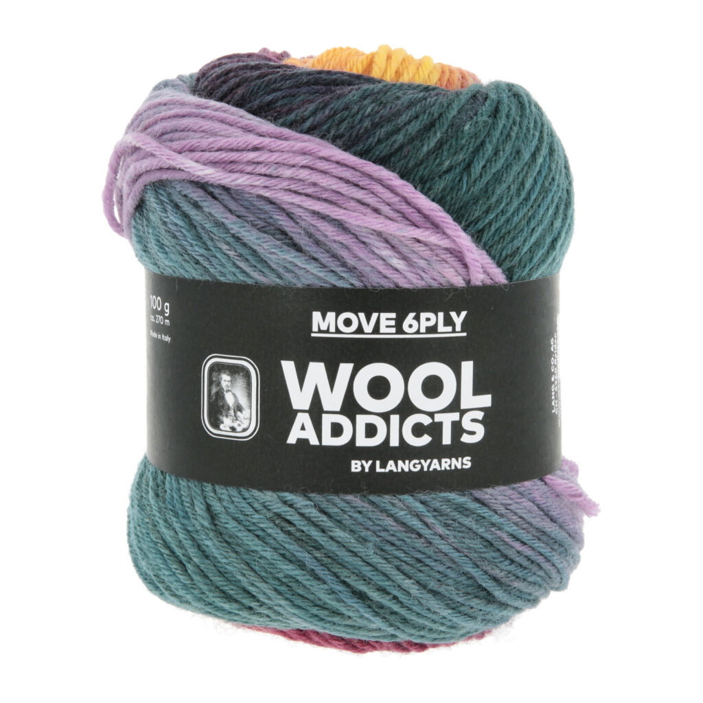 MOVE 6-FACH/6-PLY - 1146 - LIGHT BLUE/ROYAL PURPLE/ORANGE/EGGPLANT 1146.0011