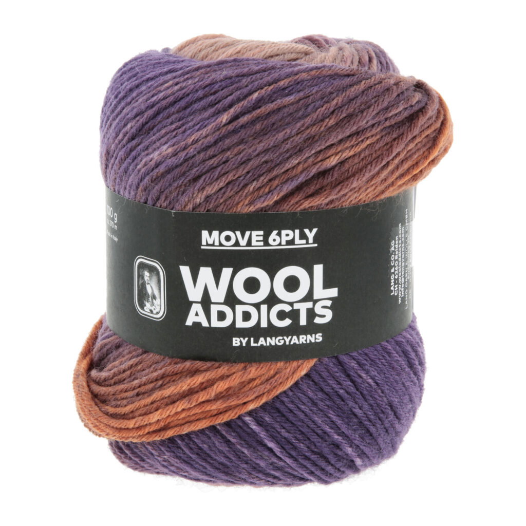 MOVE 6-FACH/6-PLY - 1146 - ROYAL PURPLE/ORANGE/SAND 1146.0012