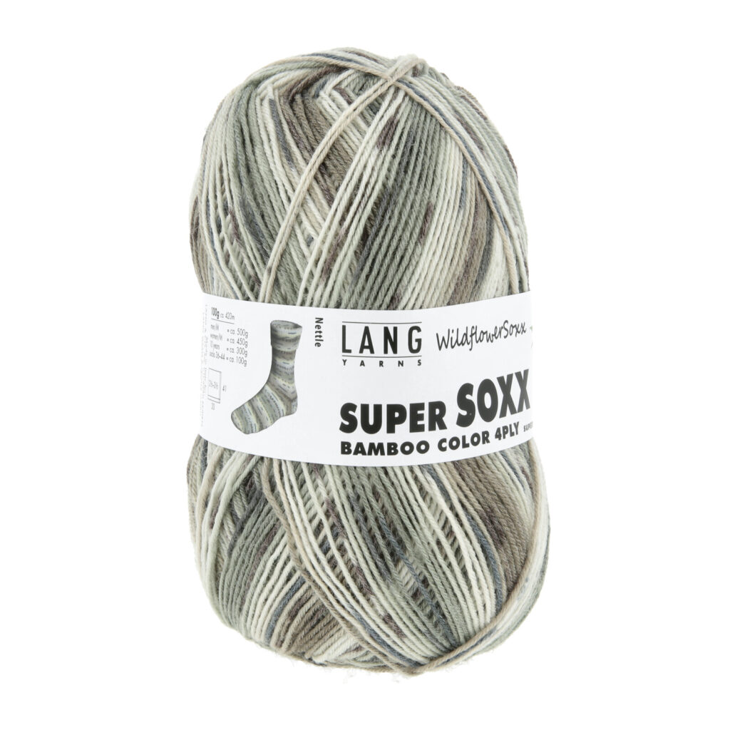 SUPER SOXX BAMBOO COLOR 4-FACH/4-PLY - 641 - GRAU/BEIGE 1152 NETTLE 641.0564